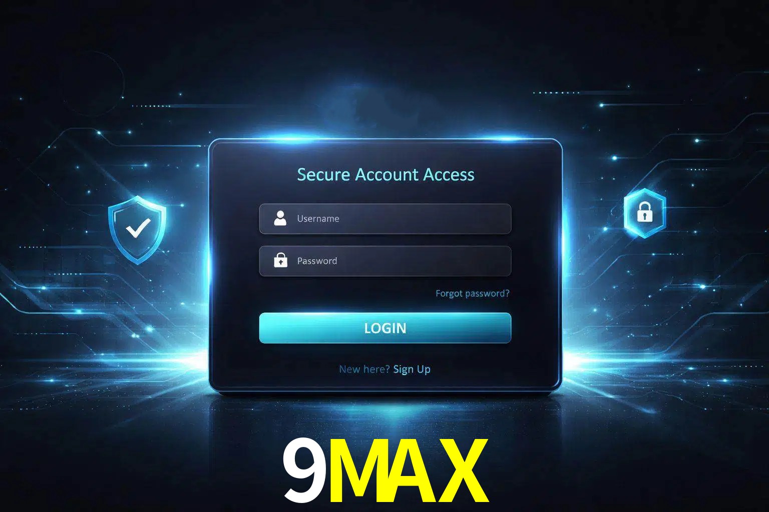 Pantalla de inicio de sesión de cuenta 9MAX para usuarios en México