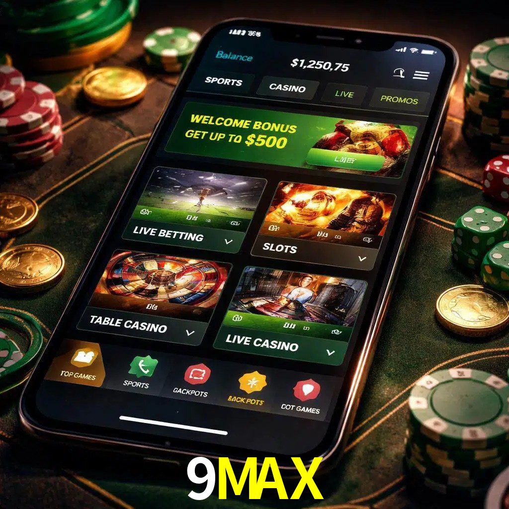 Diseño de juegos móviles 9MAX para usuarios en México